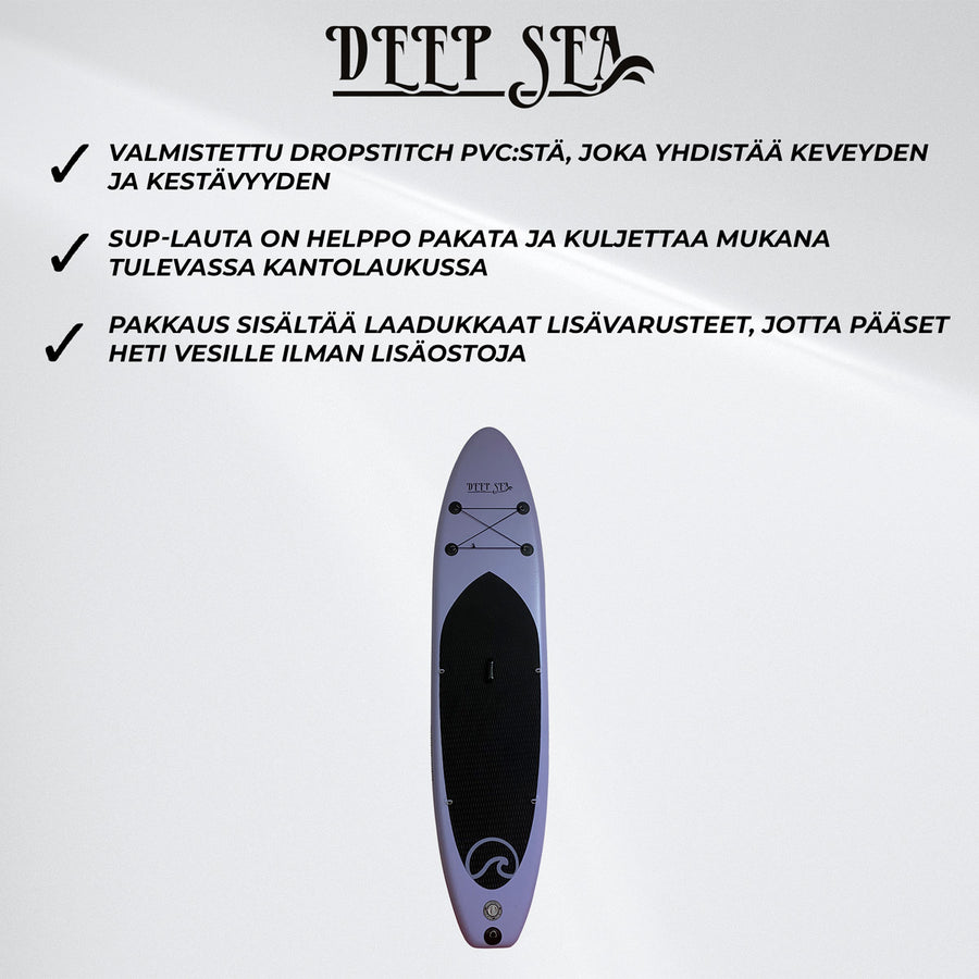 Deep Sea SUP-lautasetti XXL 330cm, Sininen