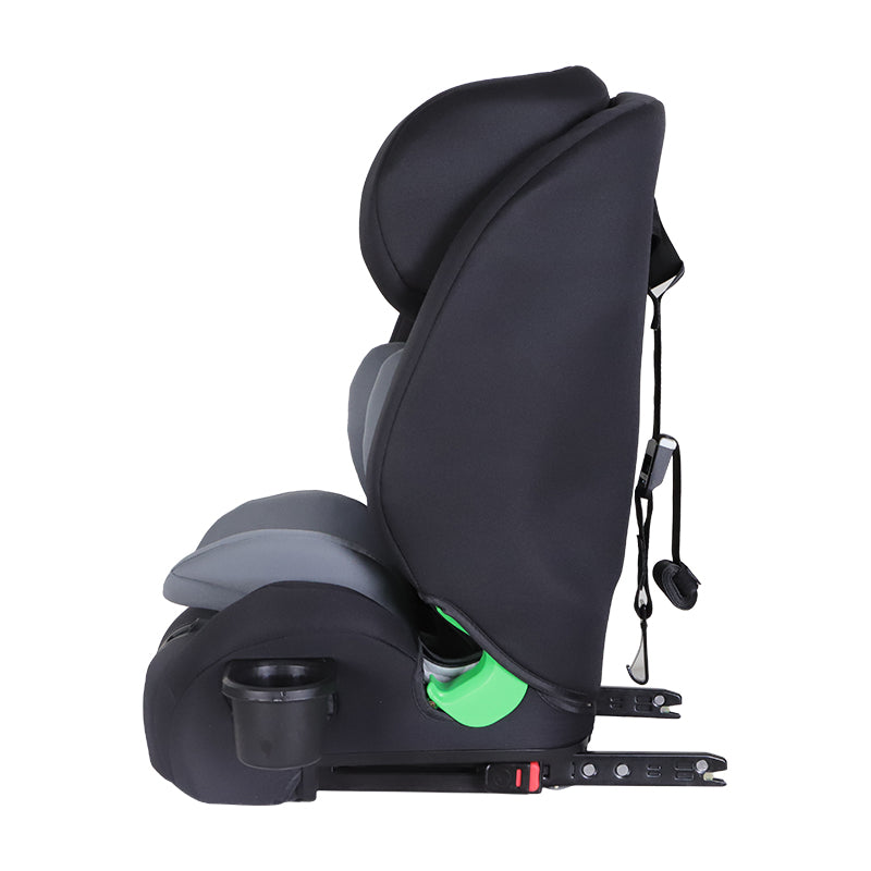 Kikid Turvaistuin Premium 76-150cm i-Size ISOFIX R129, musta-harmaa