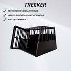 Trekker koiran kuljetushäkki XL 97x90x69.5cm, Musta