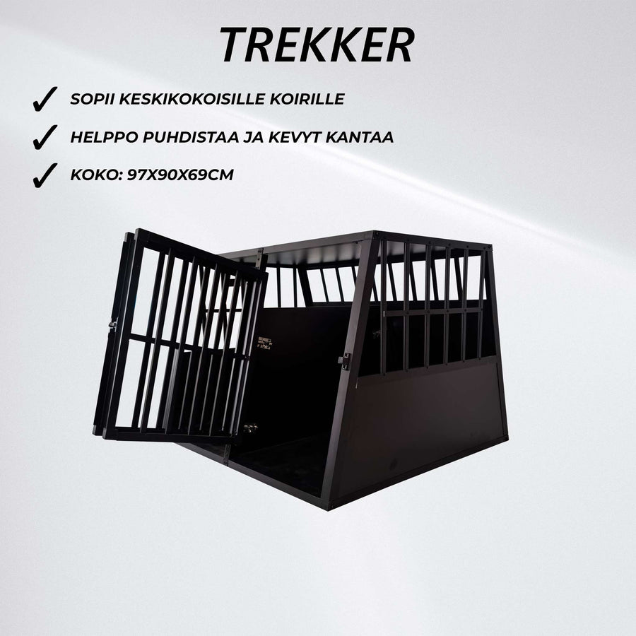 Trekker koiran kuljetushäkki XL 97x90x69.5cm, Musta