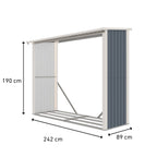 Fornorth Puukatos 242x89x190cm (2,15m2)