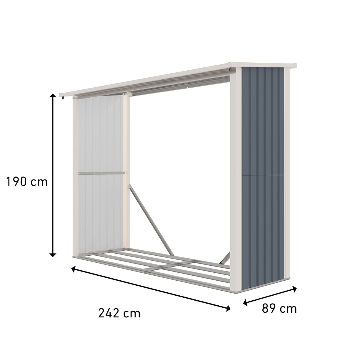 Fornorth Puukatos 242x89x190cm (2,15m2)
