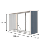 Fornorth Puukatos 302x119x190cm (3,60m2)