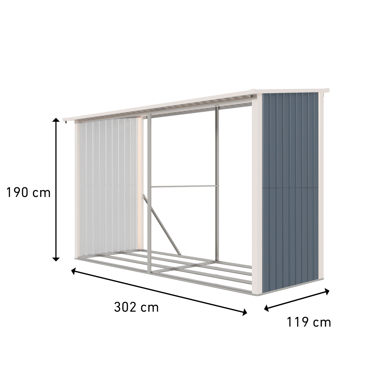 Fornorth Puukatos 302x119x190cm (3,60m2)