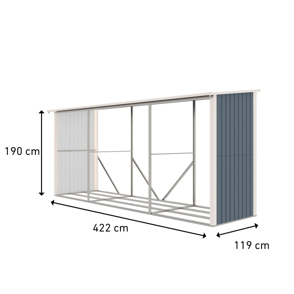 Fornorth Puukatos 422x119x190cm (5,02m2)