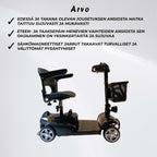 Arvo Senioriskootteri P100 Musta