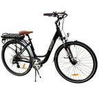 Swoop sähköpyörä City, naisten 28", musta
