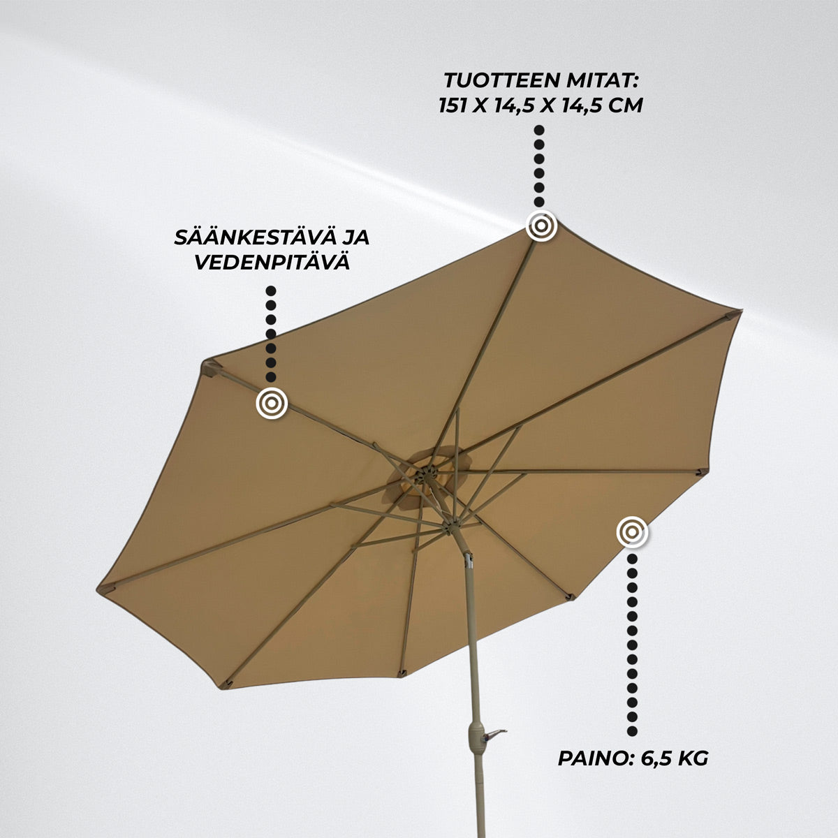 Lykke Aurinkovarjo Saga, beige
