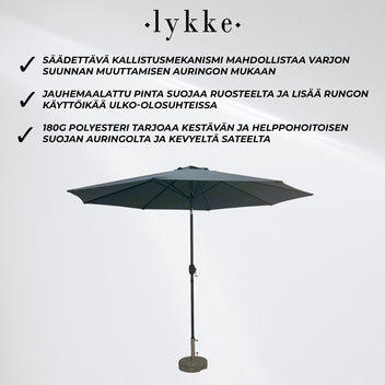 Lykke Aurinkovarjo Saga, tummanharmaa