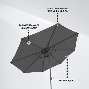 Lykke Aurinkovarjo Saga, tummanharmaa