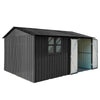 Fornorth Pihavarasto ikkunalla 375x286x162cm, musta