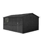Fornorth Pihavarasto ikkunalla 375x286x162cm, musta