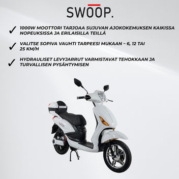 Swoop Sähköskootteri City Valkoinen