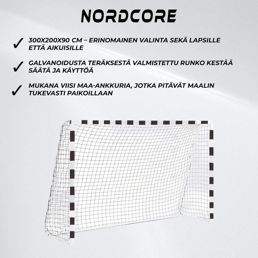 Nordcore Jalkapallomaali Classic 300X200X90CM