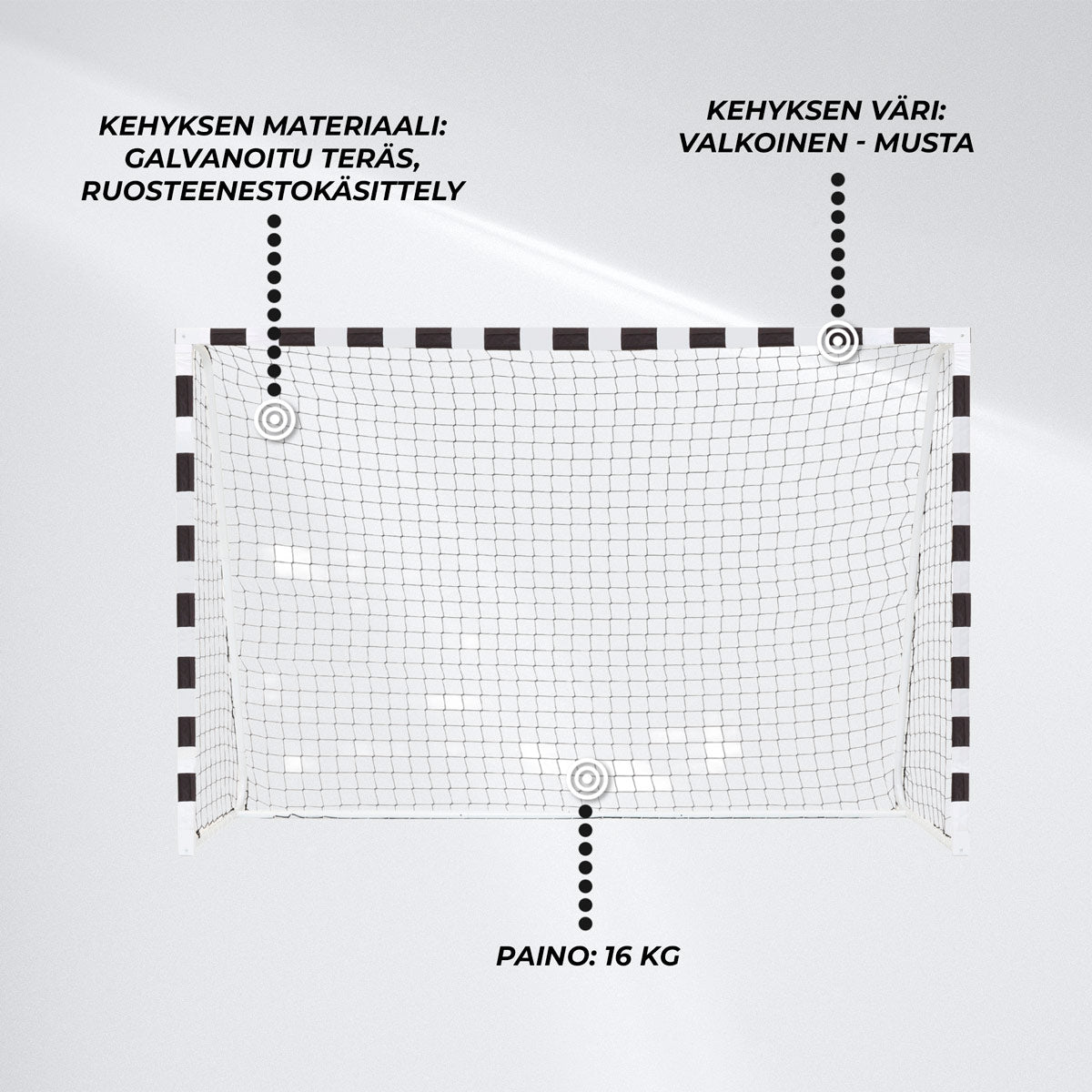 Nordcore Jalkapallomaali Classic 300X200X90CM
