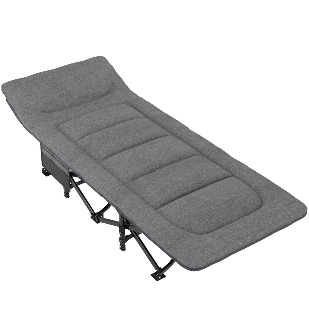 Nordcore Retkisänky Premium, Harmaa- 190x68x40cm - max 200kg