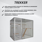 Trekker Kissan ulkohäkki 2,5x1,5x1,95m