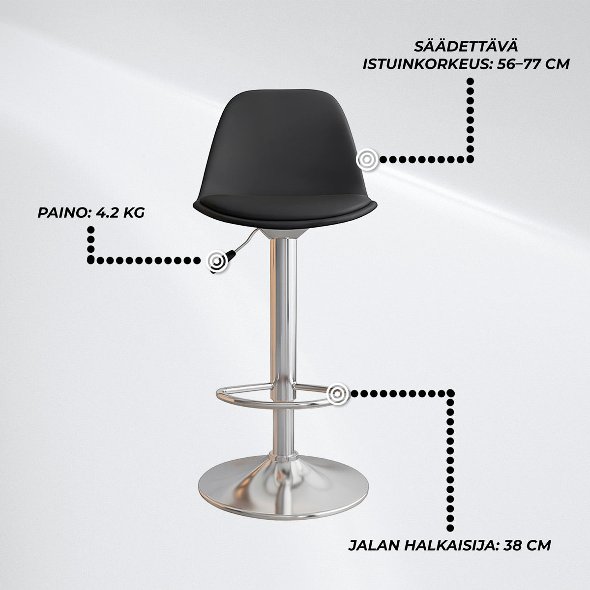 Lykke Baarijakkara Comfort musta