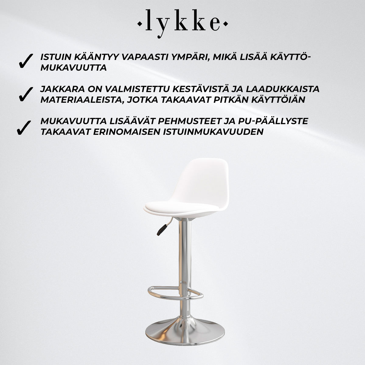 Lykke Baarijakkara Comfort valkoinen