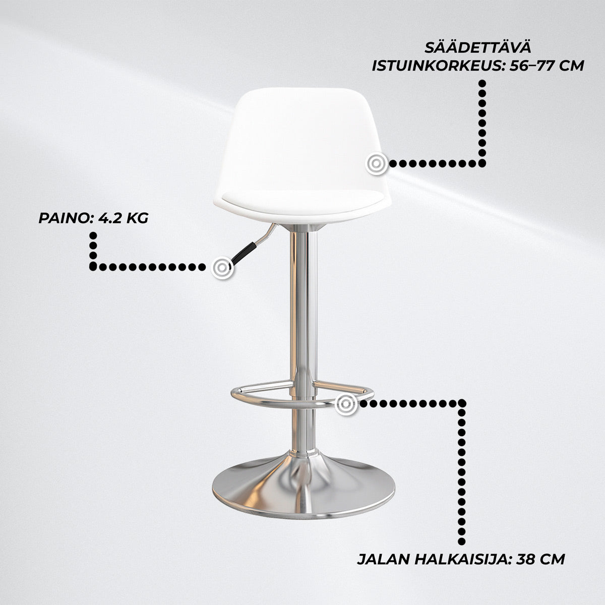 Lykke Baarijakkara Comfort valkoinen
