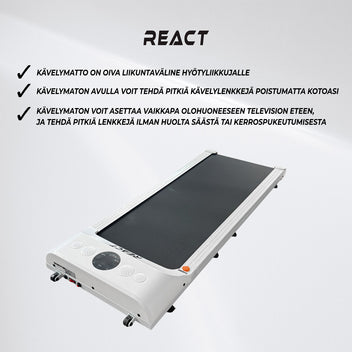 React Kävelymatto 1500 Valkoinen