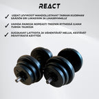 React Käsipainosetti 20KG