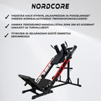 Nordcore 3-IN-1 Hack Kyykky/Jalkaprässi/Pohjelaite
