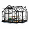 Lykke Kasvihuone T-muotoinen musta 10,2 m2