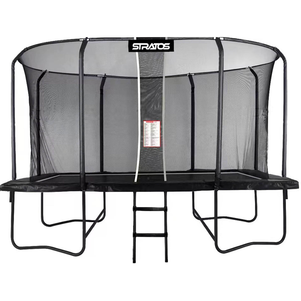 Stratos Suorakaide Trampoliini 275x427 cm Premium Black Line