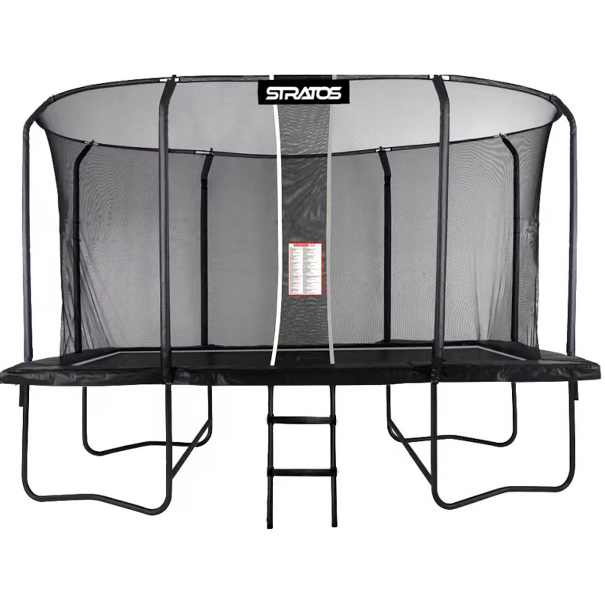 Stratos Suorakaide Trampoliini 275x427 cm Premium Black Line