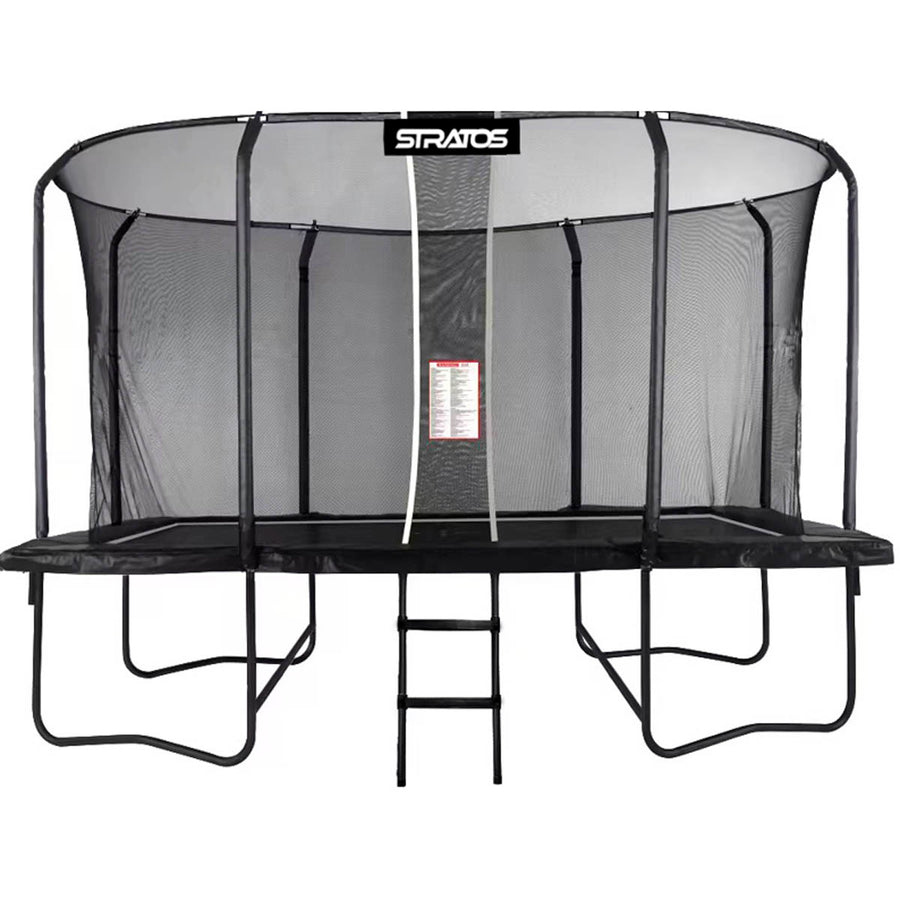 Stratos Suorakaide Trampoliini 275x427 cm Premium Black Line