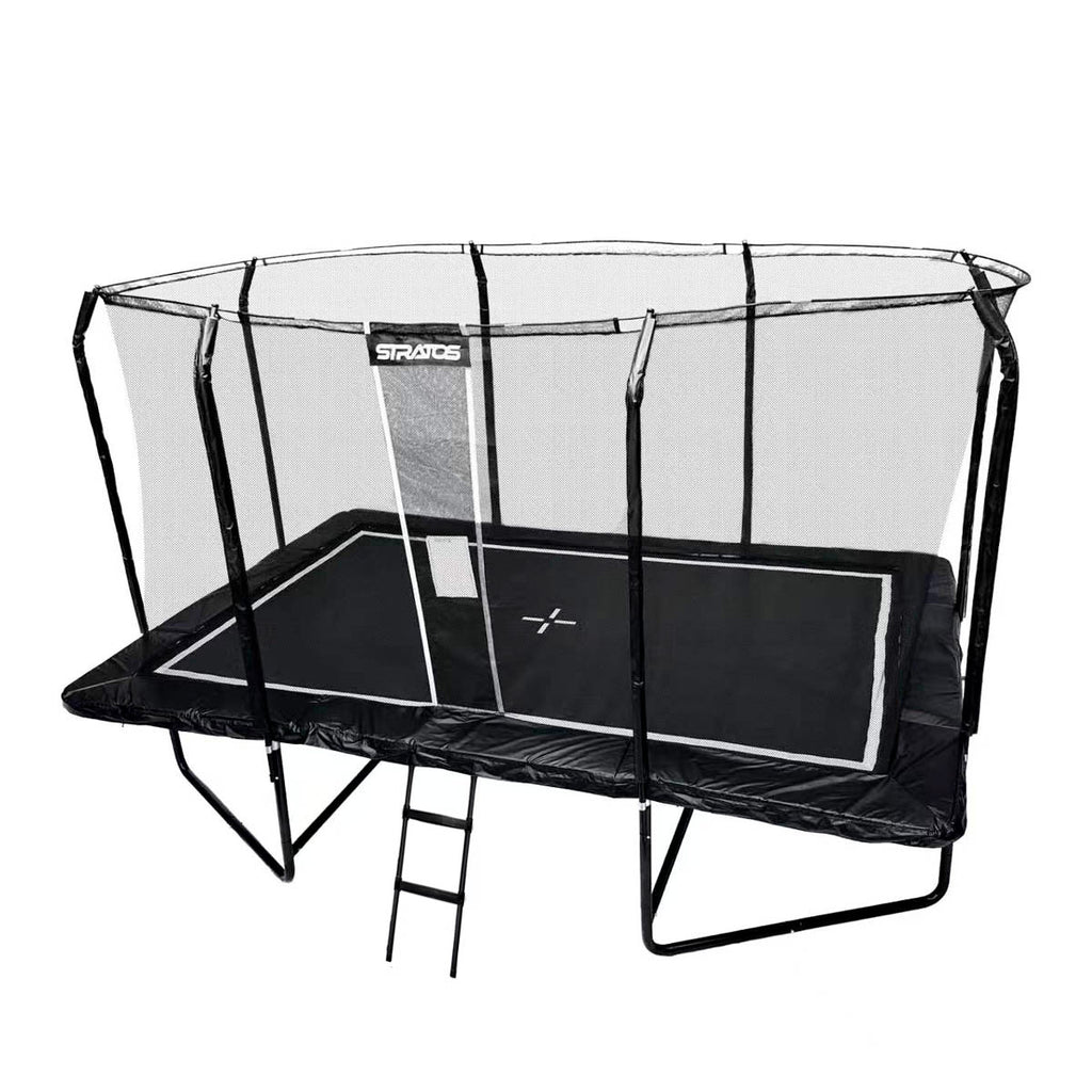 Stratos Suorakaide Trampoliini 275x427 cm Premium Black Line