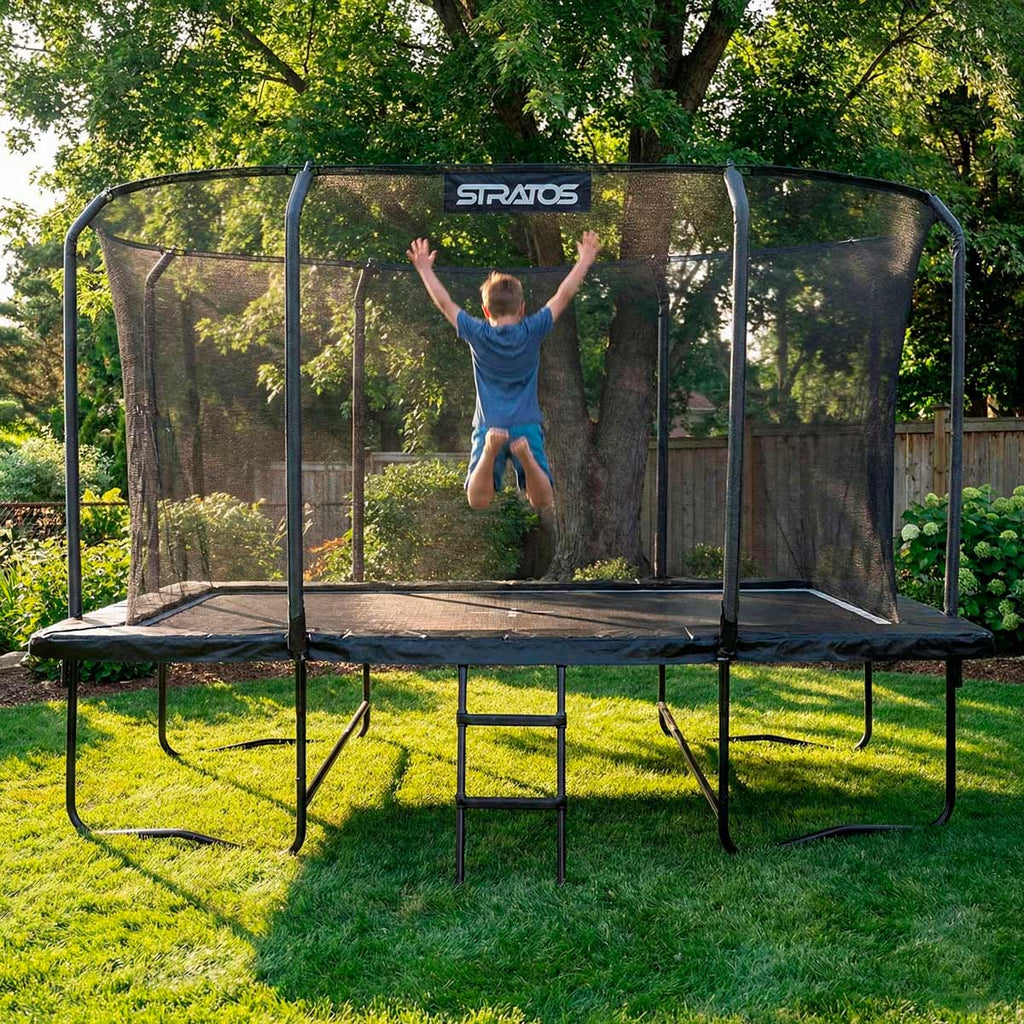 Stratos Suorakaide Trampoliini 275x427 cm Premium Black Line