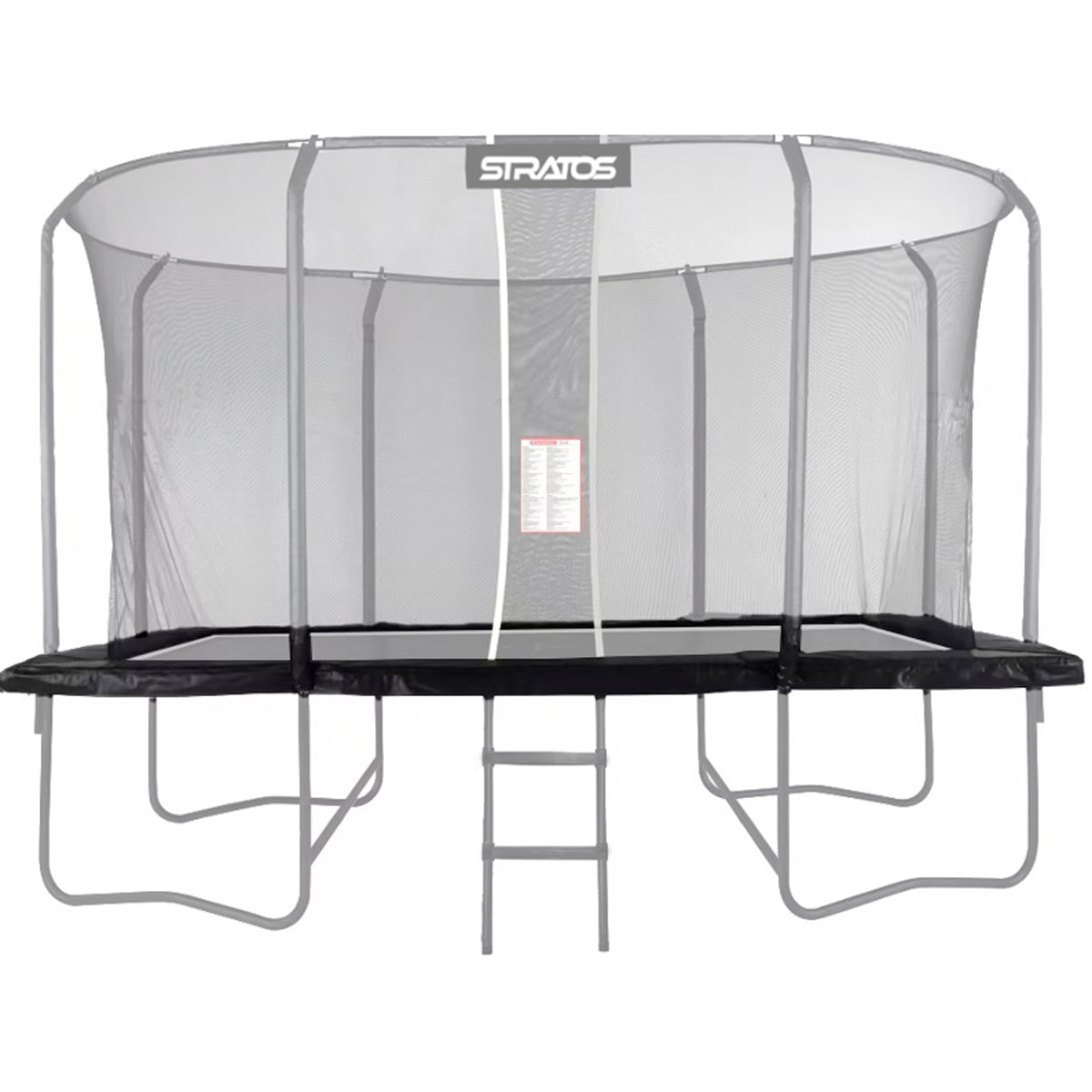 Trampoliinin Reunapehmuste Stratos Suorakaide Trampoliini 277x477 cm Premium Black Line