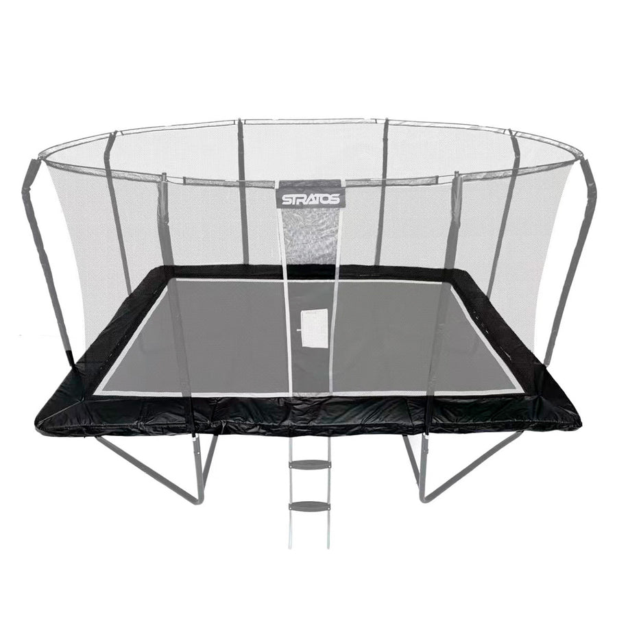 Trampoliinin Reunapehmuste Stratos Suorakaide Trampoliini 277x477 cm Premium Black Line