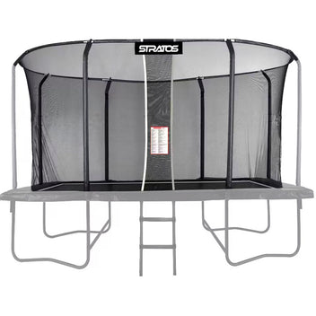 Trampoliinin Turvaverkko Stratos Suorakaide Trampoliini 277x477 cm Premium Black Line