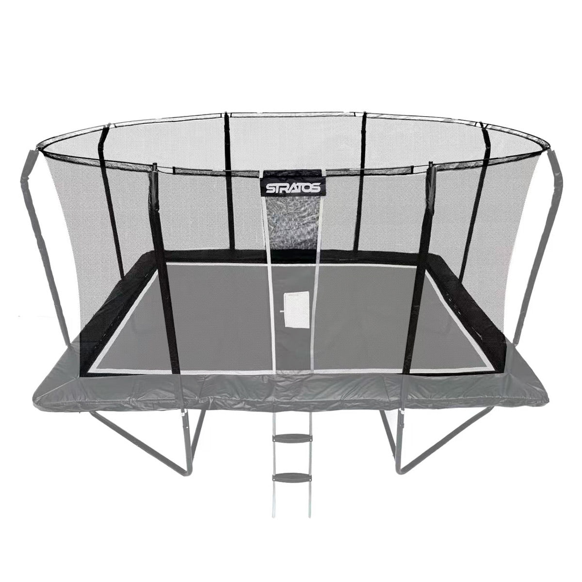 Trampoliinin Turvaverkko Stratos Suorakaide Trampoliini 277x477 cm Premium Black Line