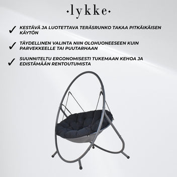Lykke Riipputuoli Comfort, Musta