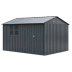 Fornorth Pihavarasto ikkunalla 313x260x205cm, antrasiitti