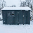 Fornorth Pihavarasto ikkunalla 313x260x205cm, antrasiitti