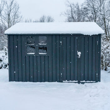 Fornorth Pihavarasto ikkunalla 313x260x205cm, antrasiitti