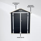Fornorth Pihavarasto Plastic 181x135x212cm