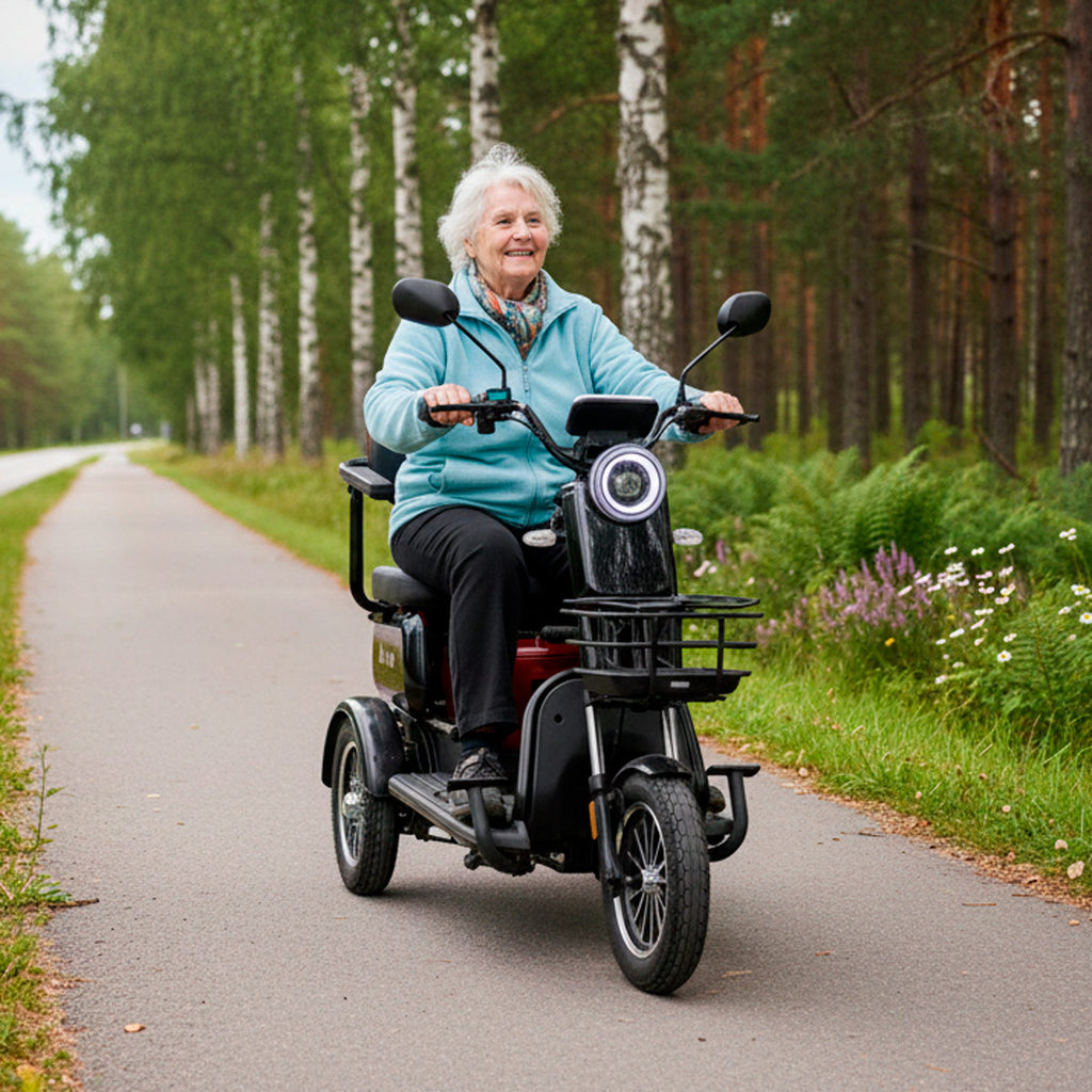Arvo Senioriskootteri P250 Musta