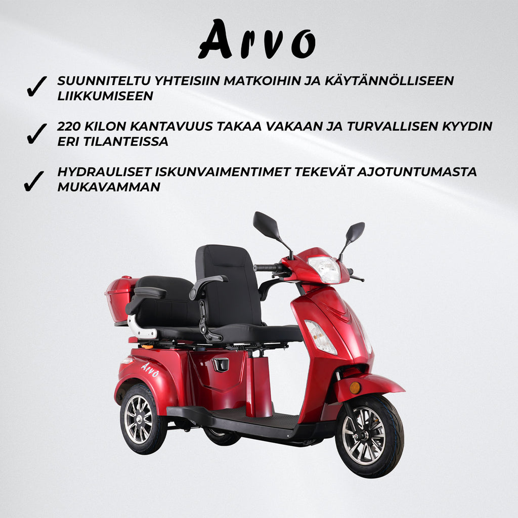 Arvo Senioriskootteri X200 2-henkilölle