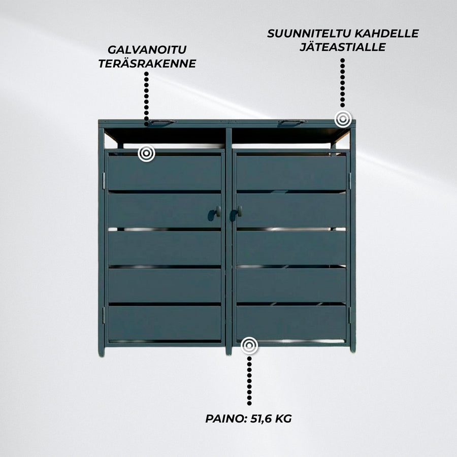 Fornorth Roskakatos Premium 139x82x121cm