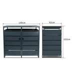 Fornorth Roskakatos Premium 139x82x121cm