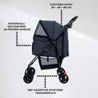 Trekker Lemmikkirattaat 15 kg, Musta