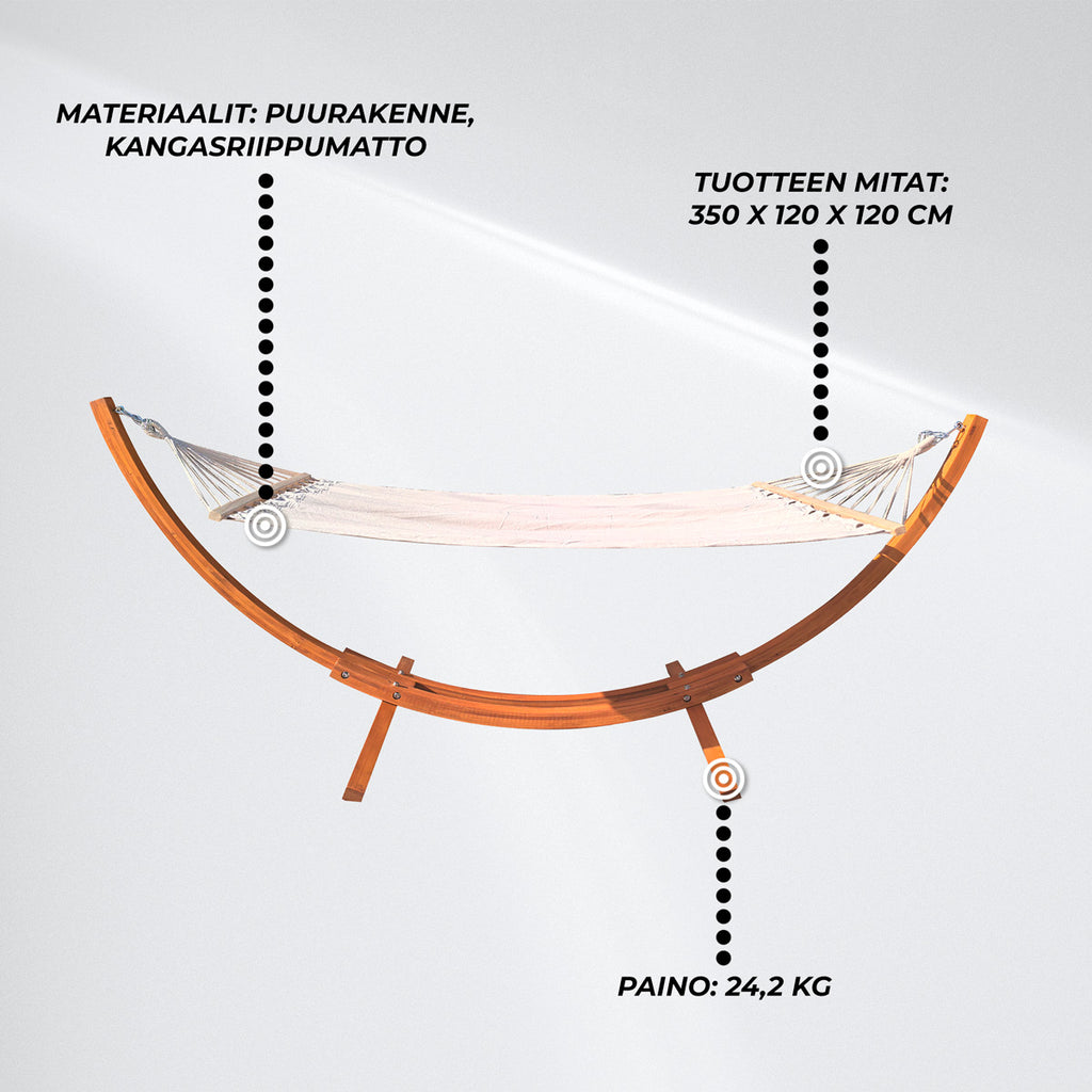 Lykke Riippumatto Telineellä Premium