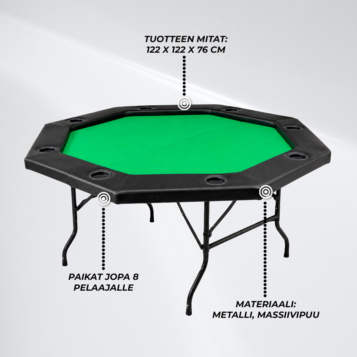 Pokeripöytä Pro Tour 8