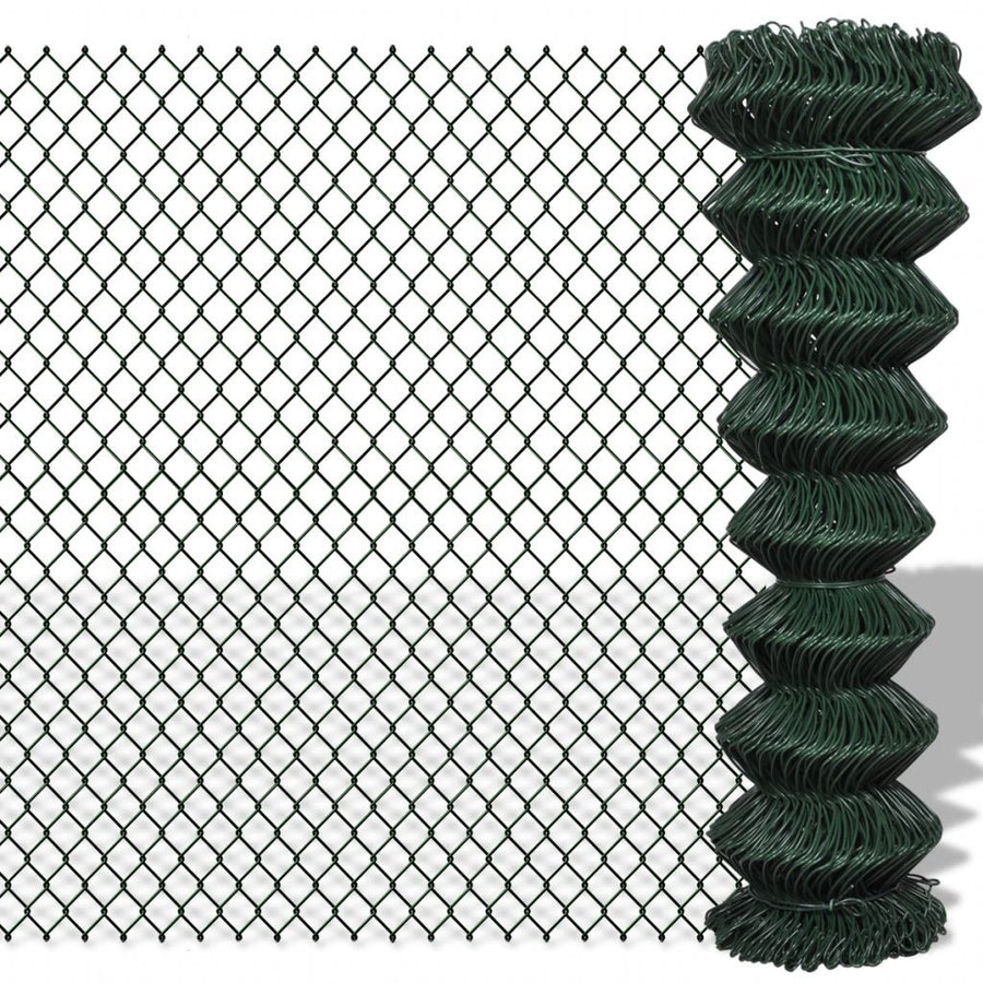 Galvaniserat stålnätstaket 1,25 x 25 m grönt